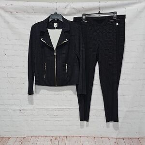 NWOT Anne Klein Black Women's Pants & Jacket Set
